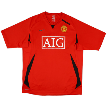 2007-08 Manchester United Nike Training Shirt - 8/10 - (L)