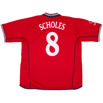 2002-04 England Away Shirt Scholes #8 - 9/10 - (XL)