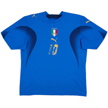 2006 Italy Home Shirt #10 - 4/10 - (L)