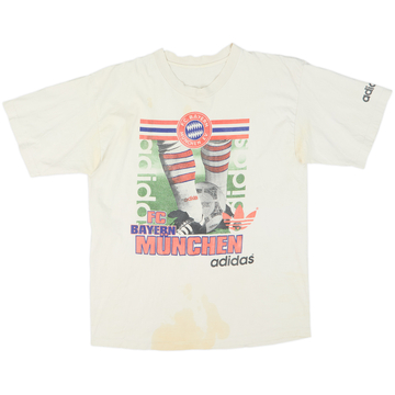 1995-96 Bayern Munich adidas Graphic Tee - 4/10 - (XL)