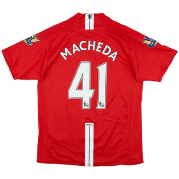 2007-09 Manchester United Home Shirt Macheda #41 - 6/10 - (M)