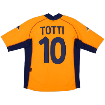 2001-02 Roma Fourth Shirt Totti #10 - 7/10 - (XL)