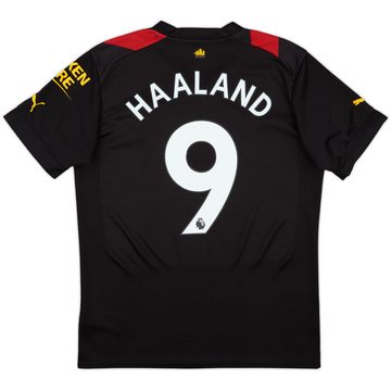 2022-23 Manchester City Away Shirt Haaland #9 - 6/10 - (M)