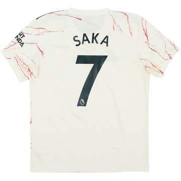 2020-21 Arsenal Away Shirt Saka #7 - 8/10 - (L)