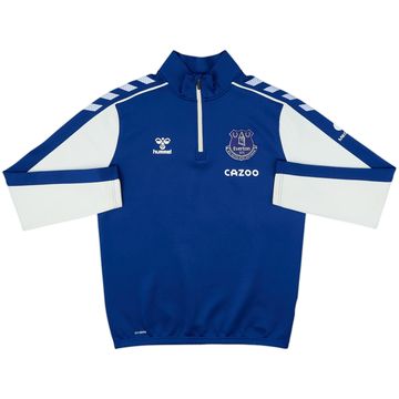 2021-22 Everton Hummel 1/4 Zip Drill Top - 7/10 - (S)