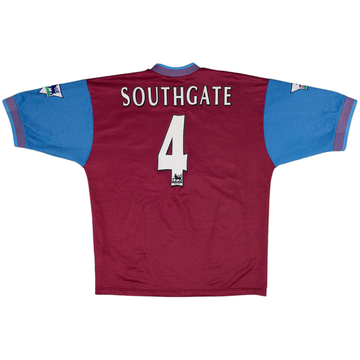1997-98 Aston Villa Home Shirt Southgate #4 - 8/10 - (L)