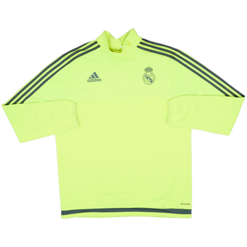 2015-16 Real Madrid adidas 1/4 Zip Sweat Top - 8/10 - (L)