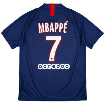 2019-20 Paris Saint-Germain Home Shirt Mbappe #7 - 10/10 - (L)