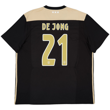2018-19 Ajax Away Shirt De Jong #21 - 9/10 - (XXL)