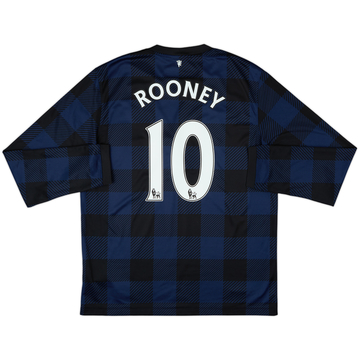 2013-14 Manchester United Away L/S Shirt Rooney #10 - 8/10 - (L)