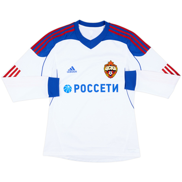 2013-14 CSKA Moscow Player Issue Away L/S Shirt - 10/10 - (L)
