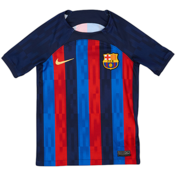 2022-23 Barcelona Home Shirt - 8/10 - (5-6 Years)