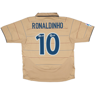 2003-05 Barcelona Away Shirt Ronaldinho #10 - 9/10 - (L)