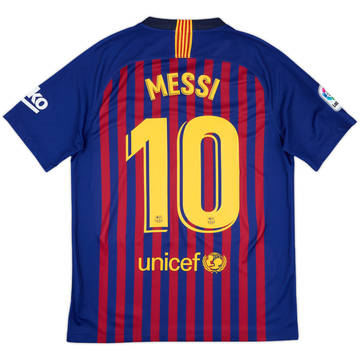 2018-19 Barcelona Home Shirt Messi #10 - 9/10 - (M)
