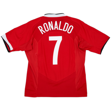 2004-06 Manchester United Home Shirt Ronaldo #7 - 8/10 - (L)