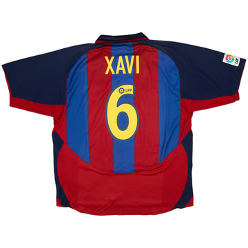 2003-04 Barcelona Home Shirt Xavi #6 - 6/10 - (XL)