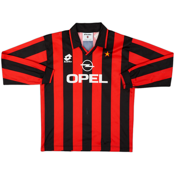 1994-95 AC Milan Home L/S Shirt - 7/10 - (S)