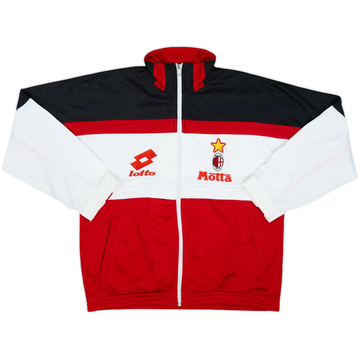 1993-94 AC Milan Lotto Track Jacket - 8/10 - (XL.Boys)
