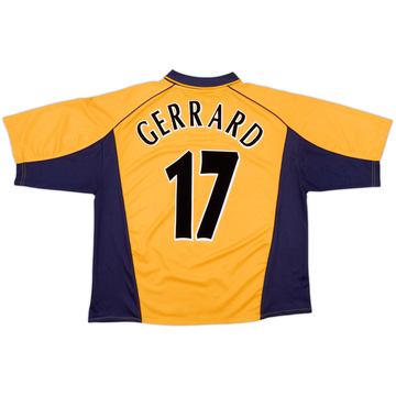 2000-02 Liverpool Away Shirt Gerrard #17 - 5/10 - (XL)