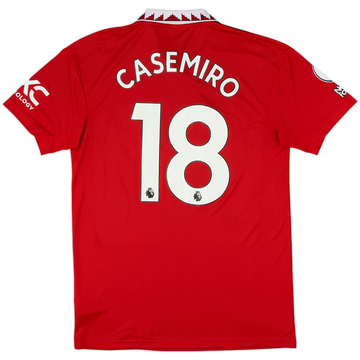2022-23 Manchester United Home Shirt Casemiro #18 - 8/10 - (M)