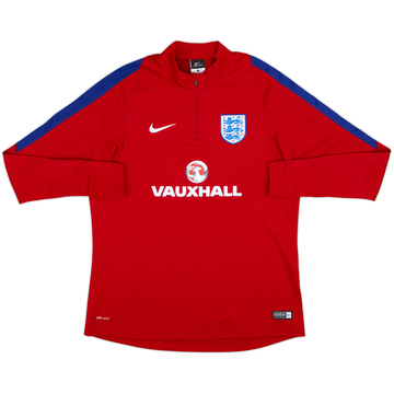 2016-17 England Nike 1/4 Zip Drill Top - 7/10 - (L)
