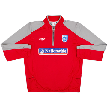 2010-11 England Umbro 1/4 Zip Sweat Top - 7/10 - (XL)
