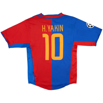 2002-04 FC Basel Home Shirt H.Yakin #10 - 5/10 - (S)