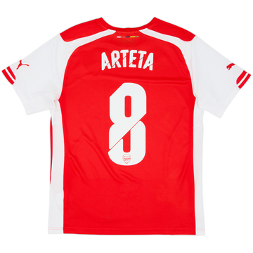 2014-15 Arsenal Home Shirt Arteta #8 - 8/10 - (M)