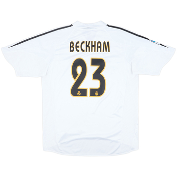 2004-05 Real Madrid Home Shirt Beckham #23 - 7/10 - (L)