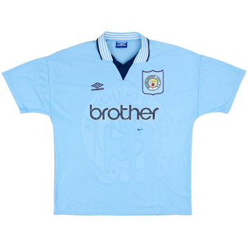 1995-97 Manchester City Home Shirt - 5/10 - (XL)