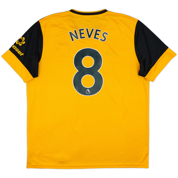2020-21 Wolves Home Shirt Neves #8 - 9/10 - (XL)