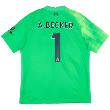 2021-22 Liverpool GK S/S Shirt A.Becker #1 - 7/10 - (L)