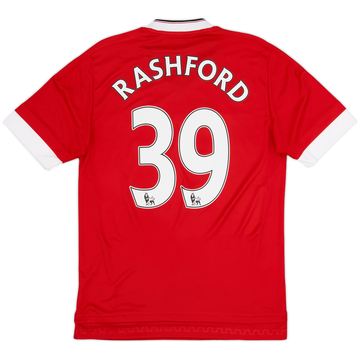 2015-16 Manchester United Home Shirt Rashford #39 - 9/10 - (S)