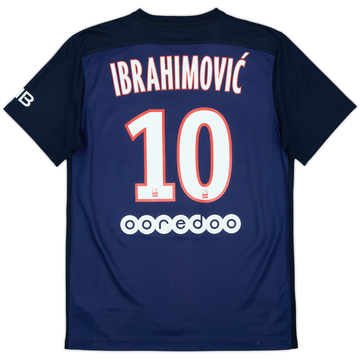 2015-16 Paris Saint-Germain Home Shirt Ibrahimovic #10 - 9/10 - (M)