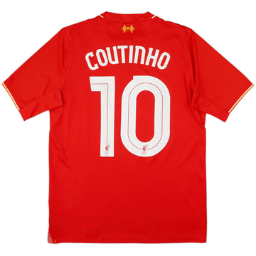 2015-16 Liverpool Home Shirt Coutinho #10 - 6/10 - (S)