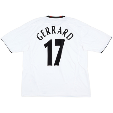 Camiseta de visitante del Liverpool 2003-04 Gerrard #17 - 3/10 - (XL)