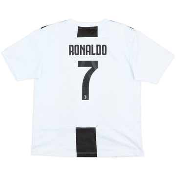 2018-19 Juventus Home Shirt Ronaldo #7 - 7/10 - (S.Boys)
