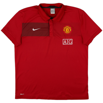 2009-10 Manchester United Nike Polo Shirt - 7/10 - (XL)