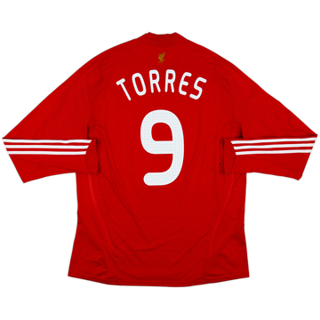2008-10 Liverpool Home L/S Shirt Torres #9 - 6/10 - (XL)