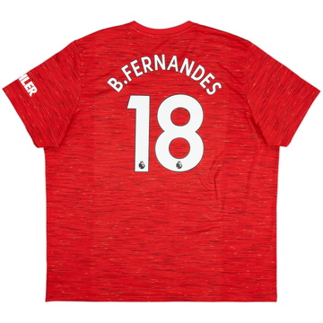 2020-21 Manchester United Home Shirt B.Fernandes #18 - 8/10 - (3XL)