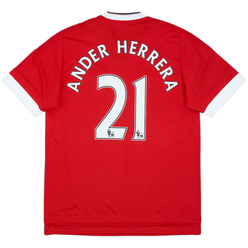 2015-16 Manchester United Home Shirt Ander Herrera #21 (L)