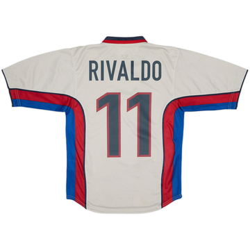 1998-01 Barcelona Away Shirt Rivaldo #11 - 8/10 - (XS)
