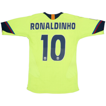 2005-06 Barcelona Away Shirt Ronaldinho #10 - 8/10 - (M)