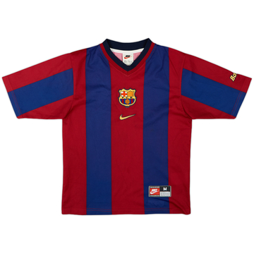 1998-00 Barcelona Basic Home Shirt - 8/10 - (M.Boys)