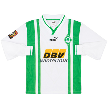 1996-97 Werder Bremen Home L/S Shirt - 8/10 - (XXS)