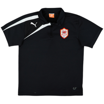 2013-14 Cardiff Puma 1/4 Zip Polo Shirt - 7/10 - (XL.Boys)