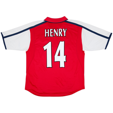 2000-02 Arsenal Home Shirt Henry #14 - 4/10 - (M)