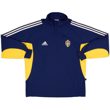 2002-03 Sweden adidas 1/4 Zip Drill Top - 8/10 - (L)