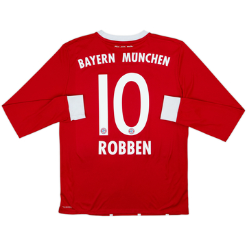 2017-18 Bayern Munich Home L/S Shirt Robben #10 - 7/10 - (XL.Boys)
