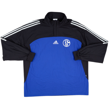 2002-03 Schalke adidas 1/4 Zip Drill Top - 7/10 - (XL/XXL)